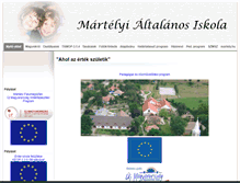 Tablet Screenshot of iskola.martely.hu